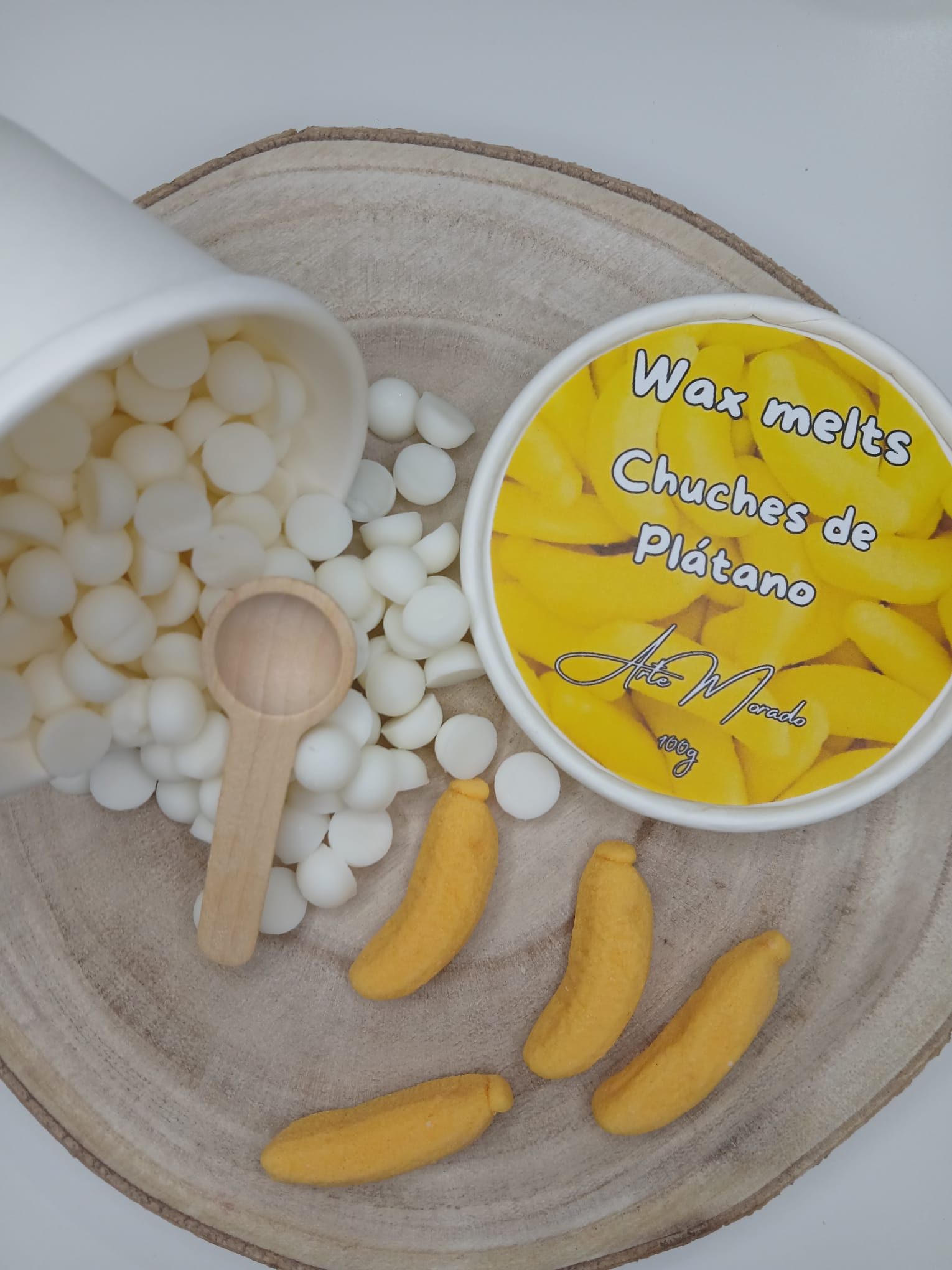 Wax melts chuche de plátano