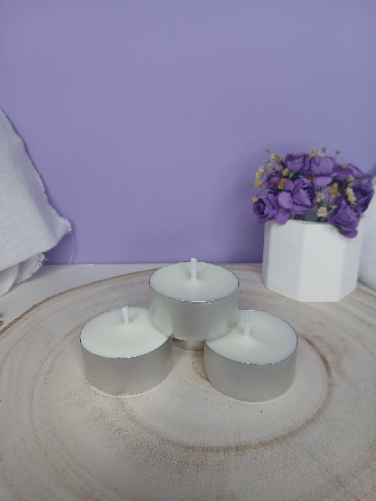 Velas de té de cera de soja