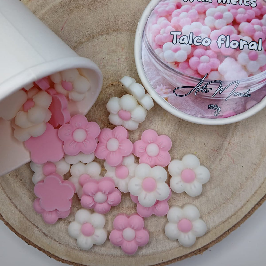 Wax melts Talco  floral - cera de soja perfumada