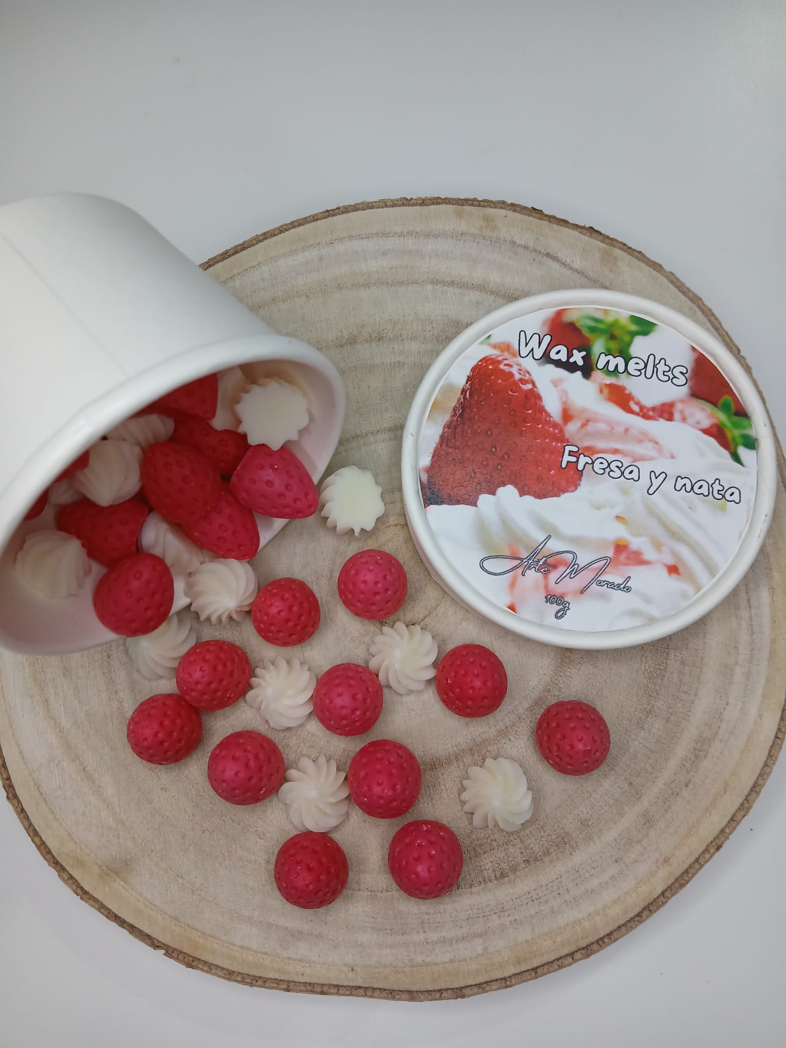Wax melts fresa y nata