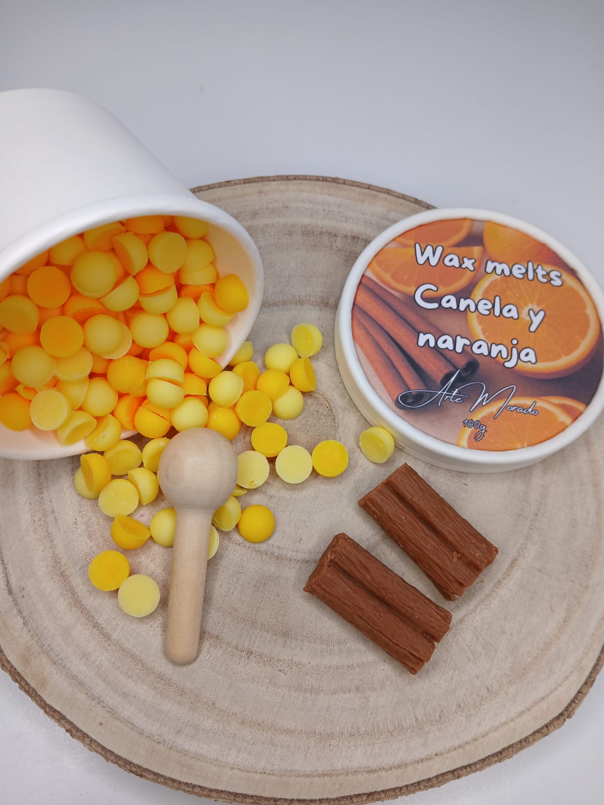 Wax melts canela y naranja