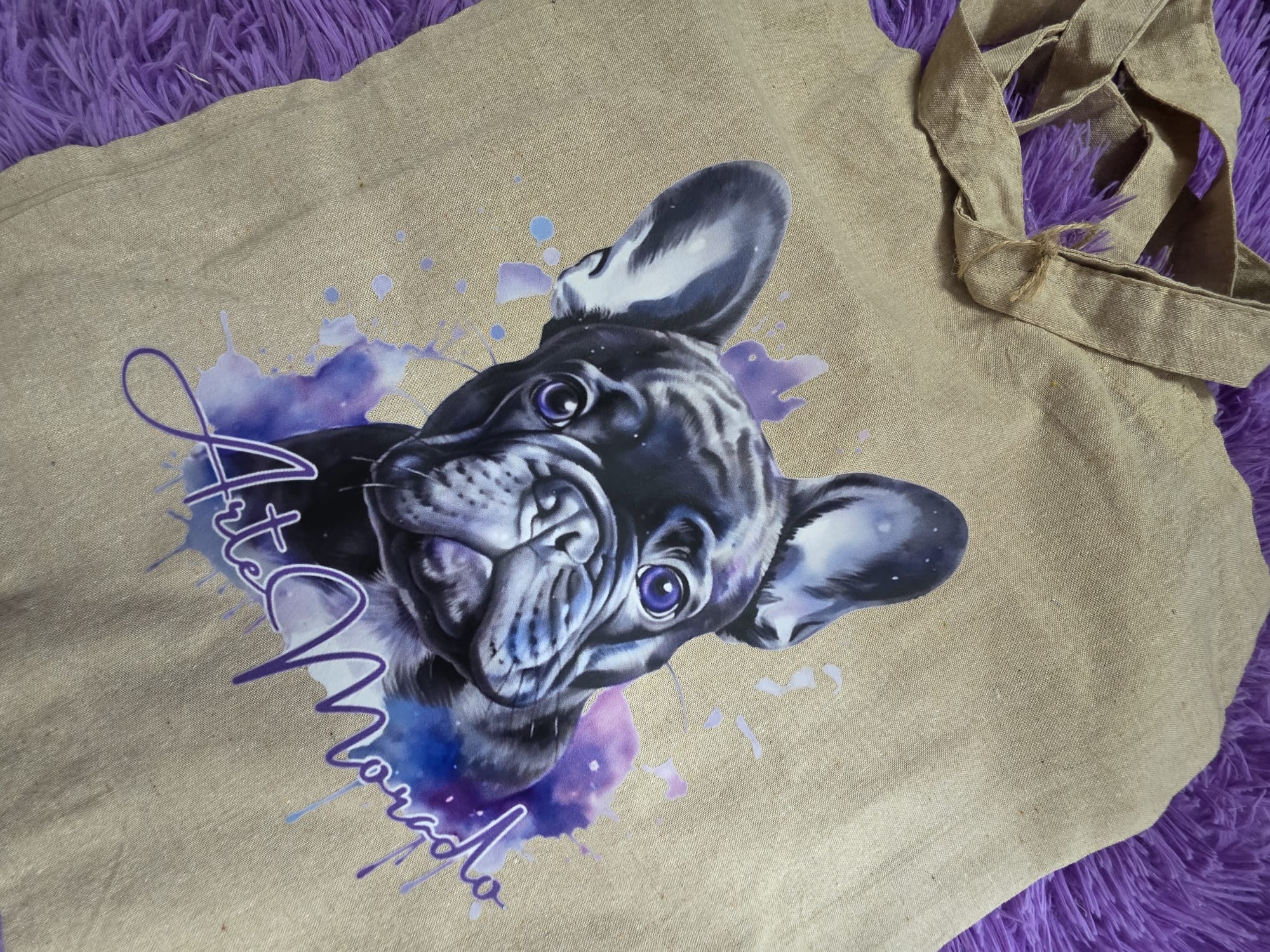 Tote bag Arte morado