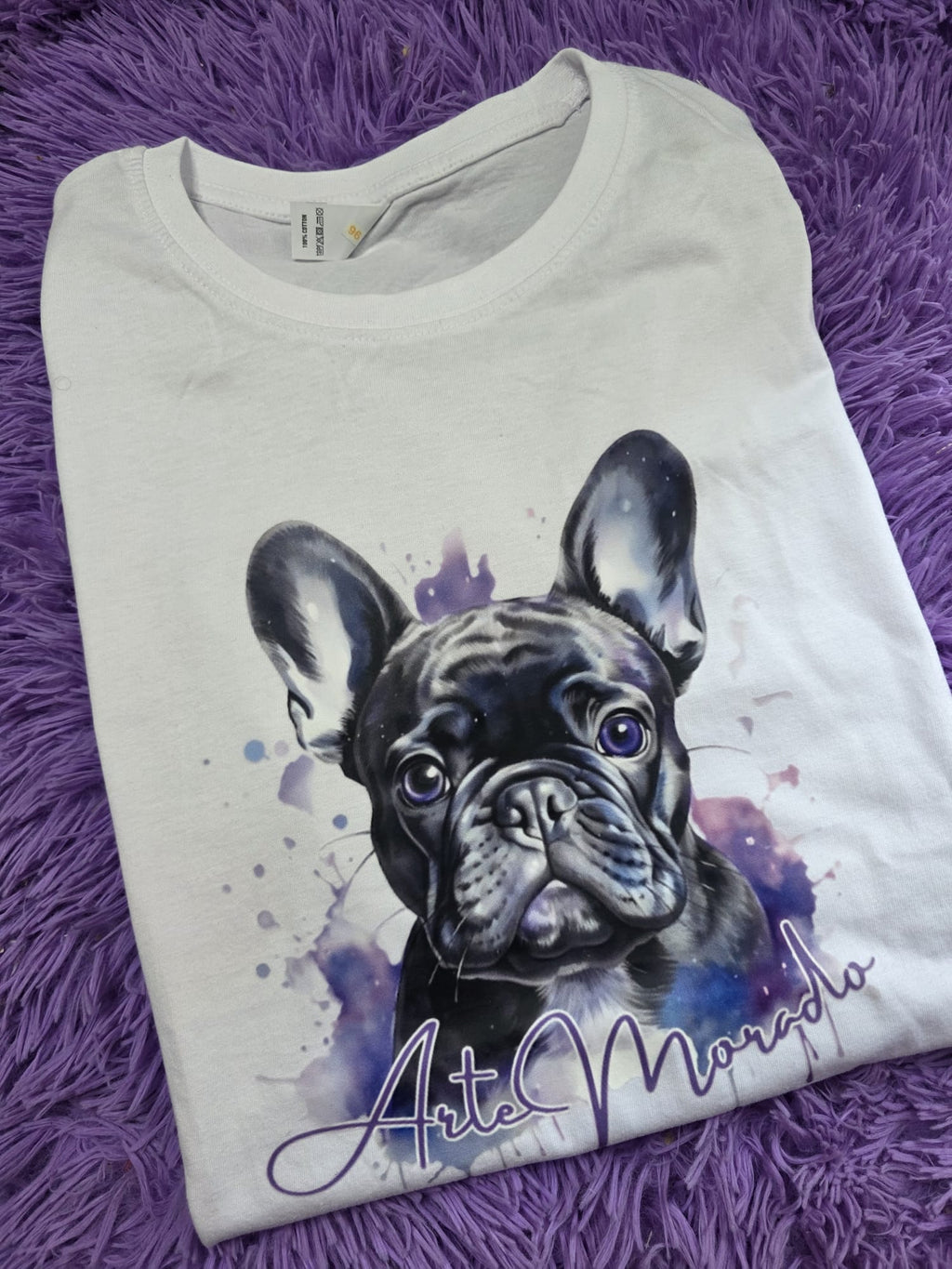 Camiseta con logo Arte Morado