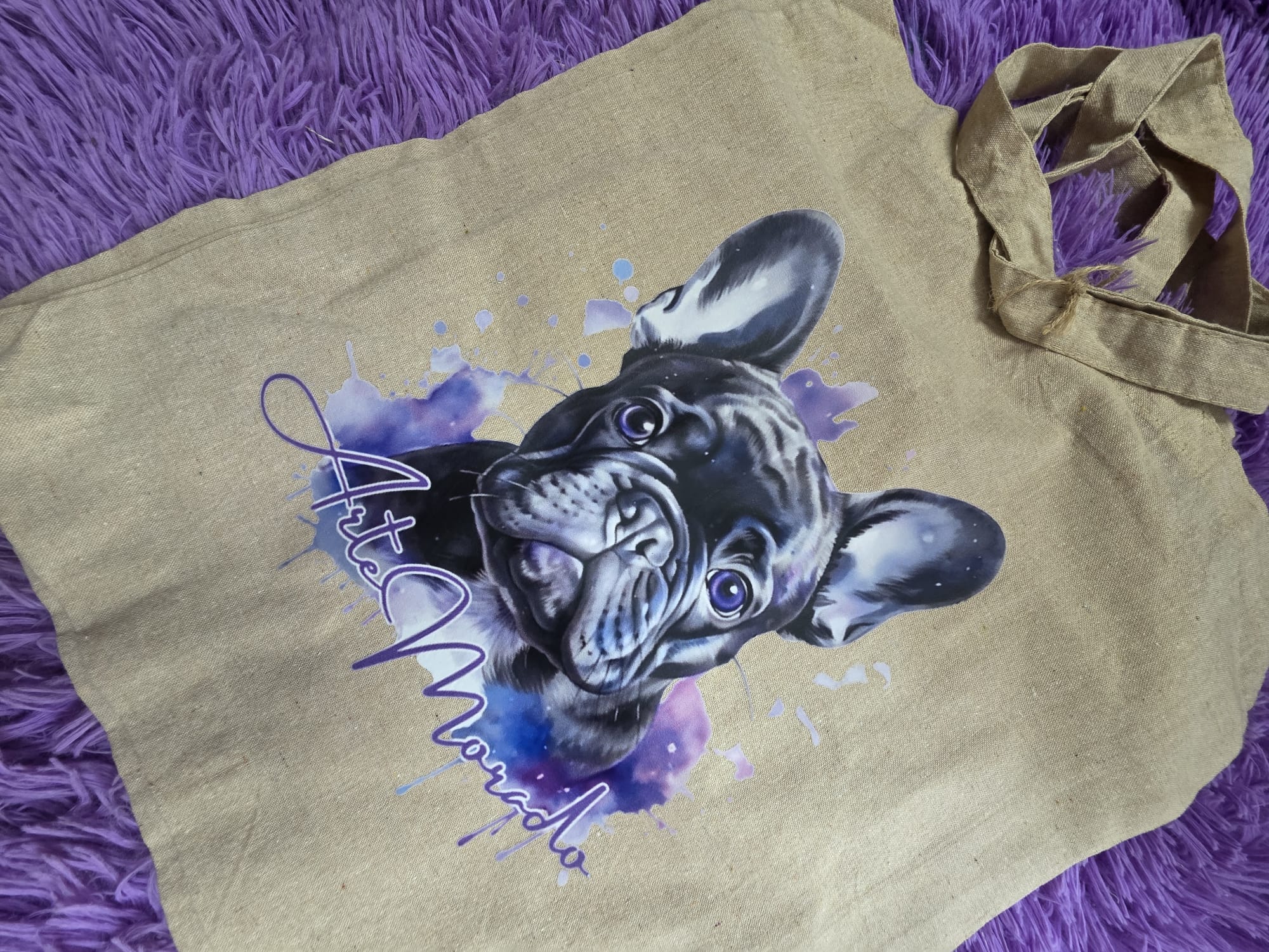 Tote bag Arte morado