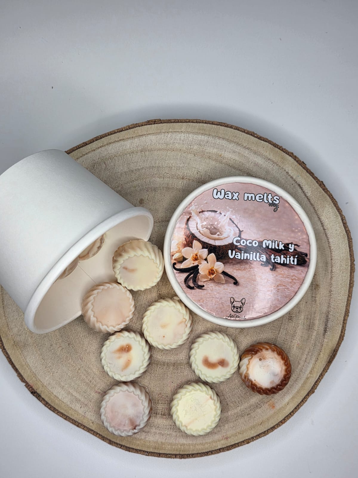 Wax melts Coco milk y vainilla tahiti