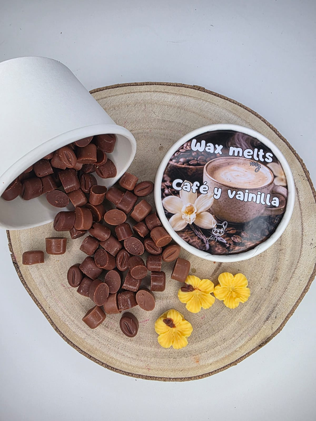 wax melts Café y vainilla