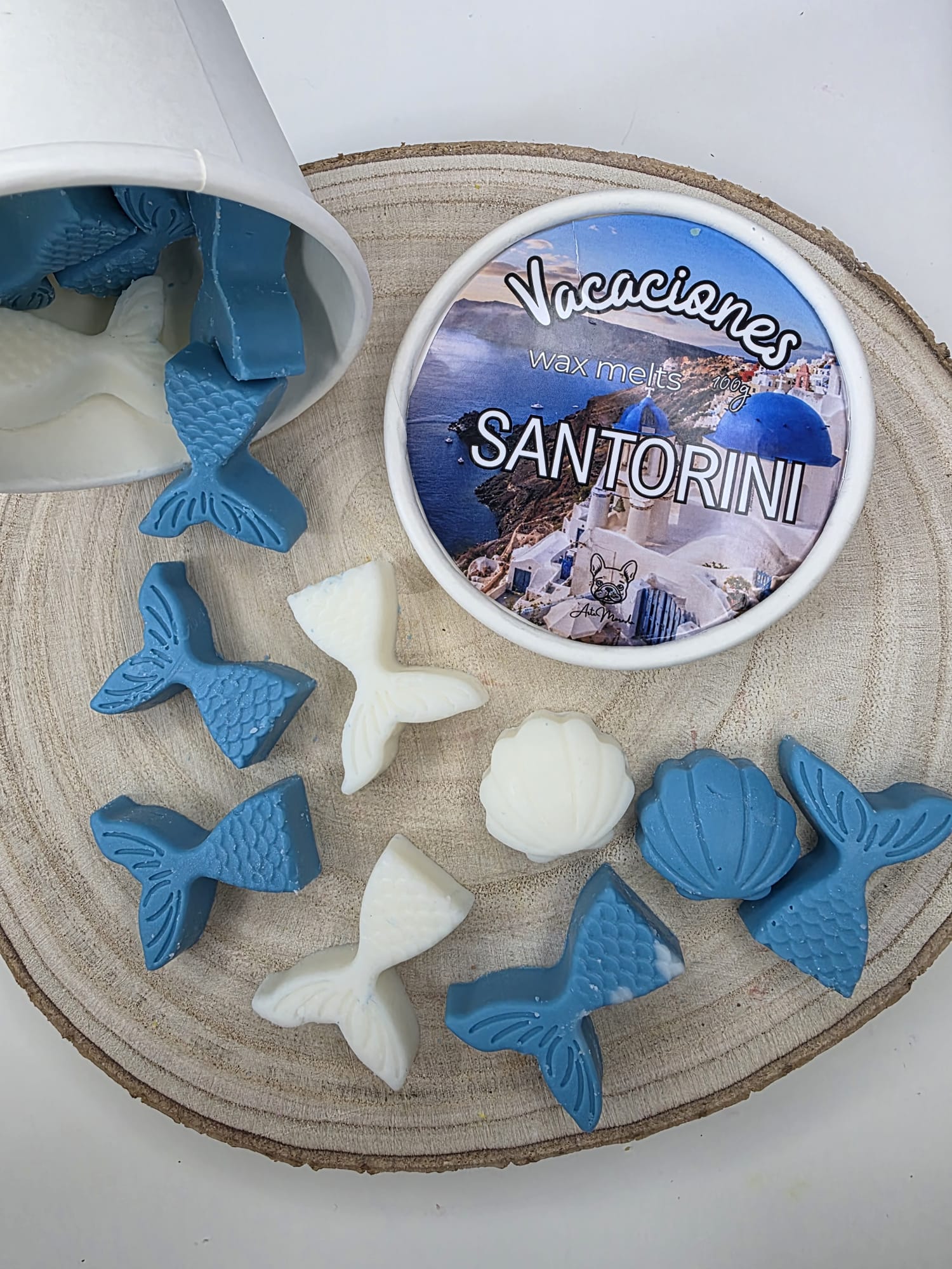 Wax melts Santorini